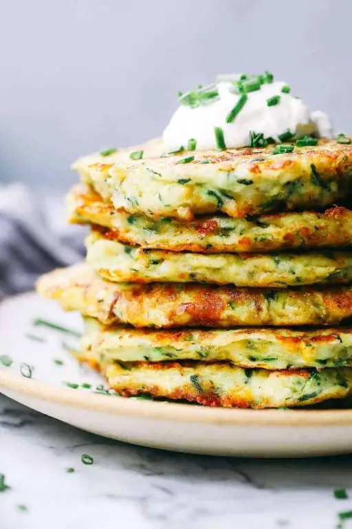 Babybel Cheese and Zucchini Fritters
