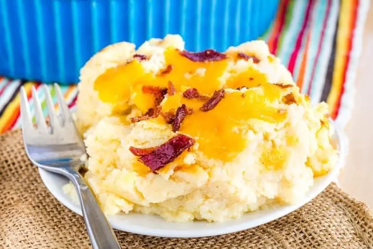 Bacon Cheddar Mashed Cauliflower