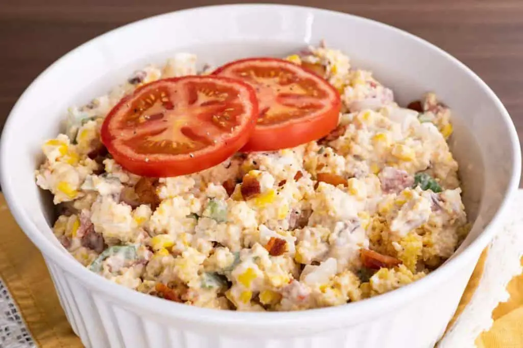 Bacon Ranch Cornbread Salad