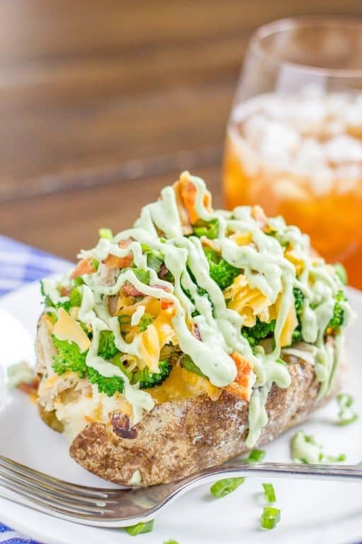 Bacon Ranch Stuffed Potatoes
