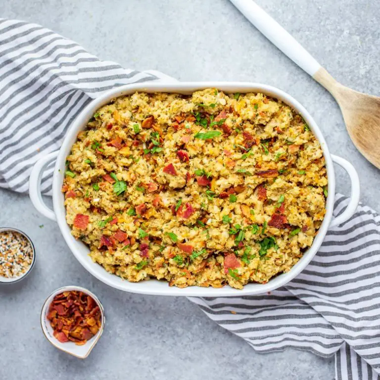 Bacon and Cheddar Rice Stuffing
