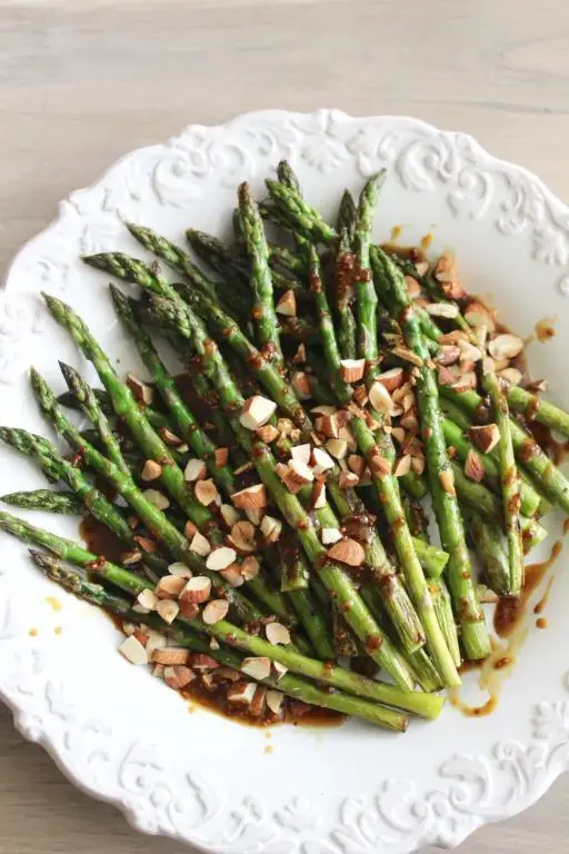 Baked Asparagus with Honey Mustard Glaze