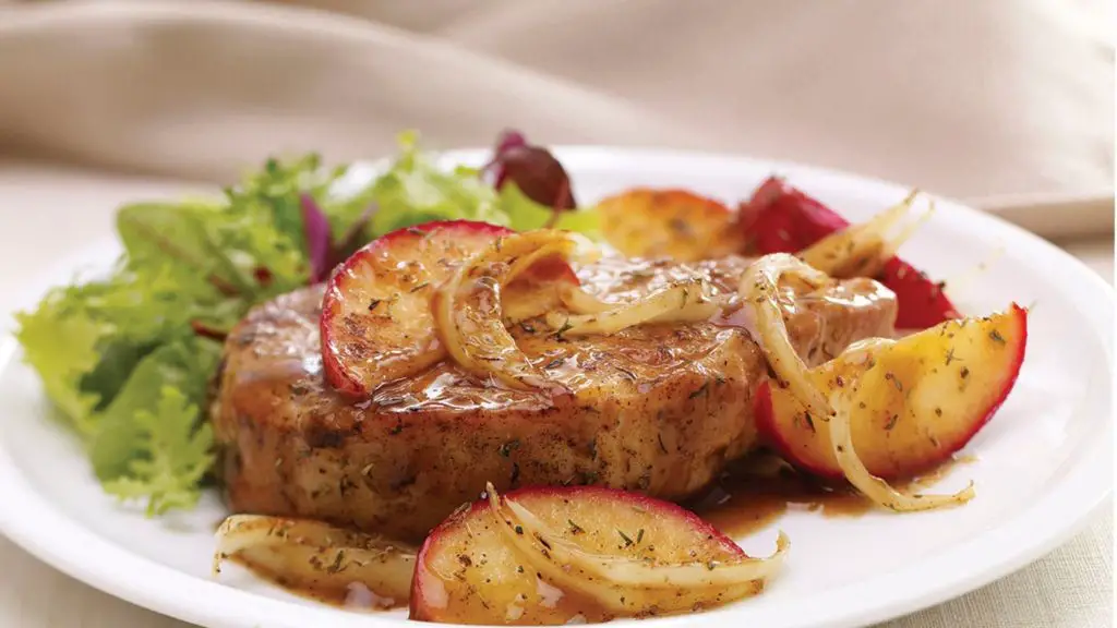 Baked Pork Chops with Apple and Sage