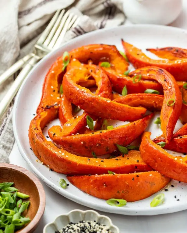 Baked Red Kuri Squash with Maple Glaze
