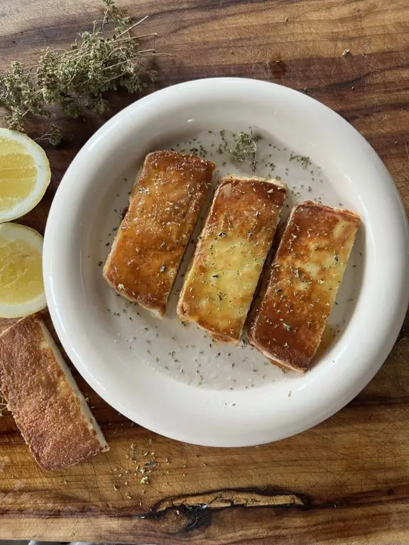 Baked Saganaki with Oregano
