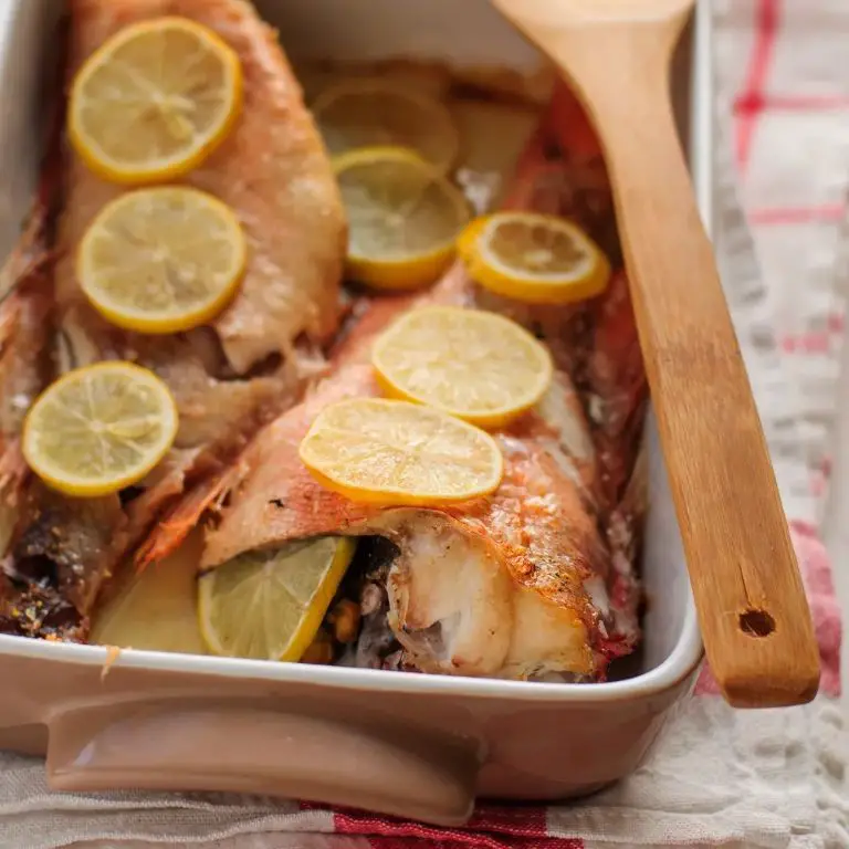 Baked Whole Red Snapper with Garlic and Rosemary