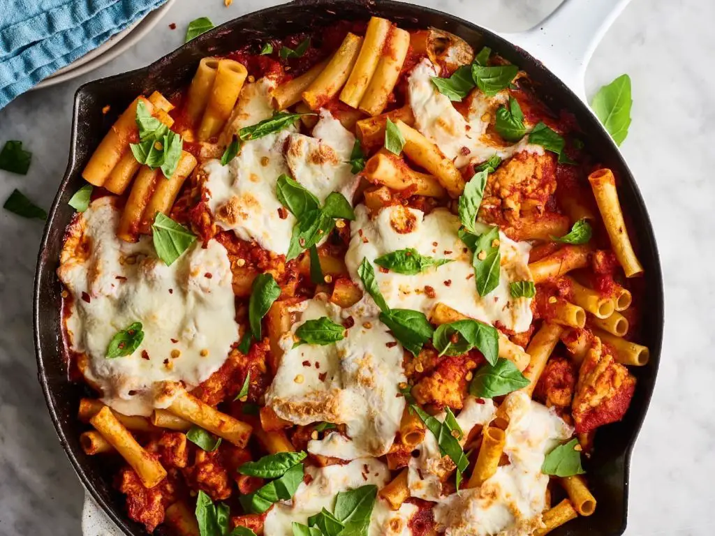Baked Ziti with Ground Turkey