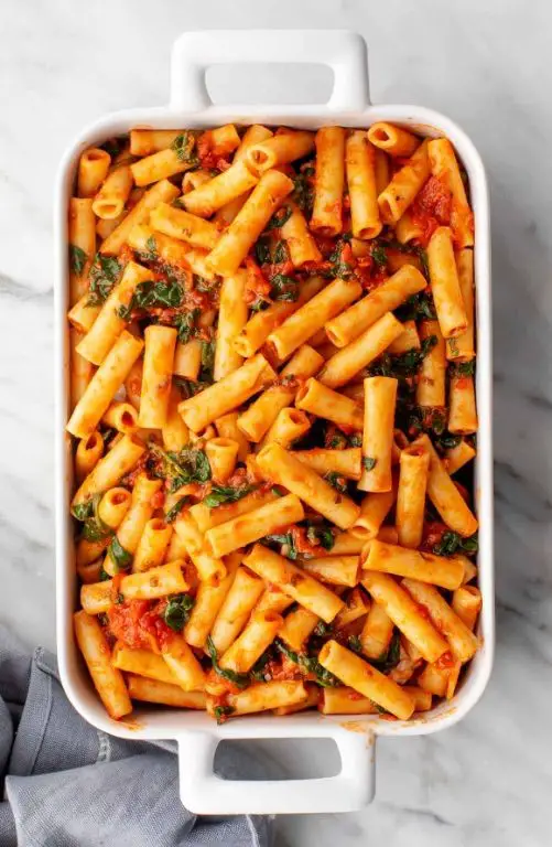 Baked Ziti with Marinara Sauce