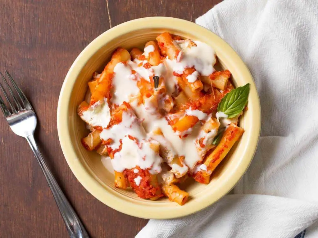 Baked Ziti with Mozzarella