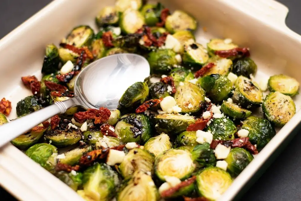 Balsamic Brussels Sprouts with Feta and Sun-Dried Tomatoes
