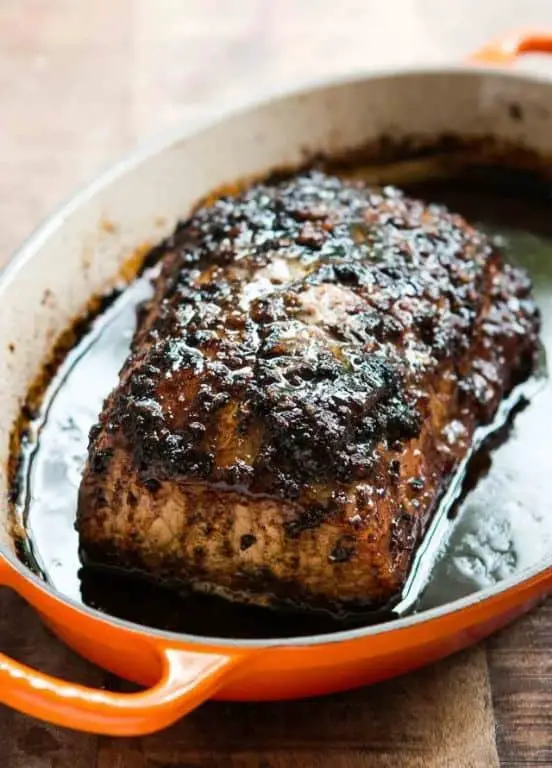 Balsamic Glazed Bone-In Pork Loin