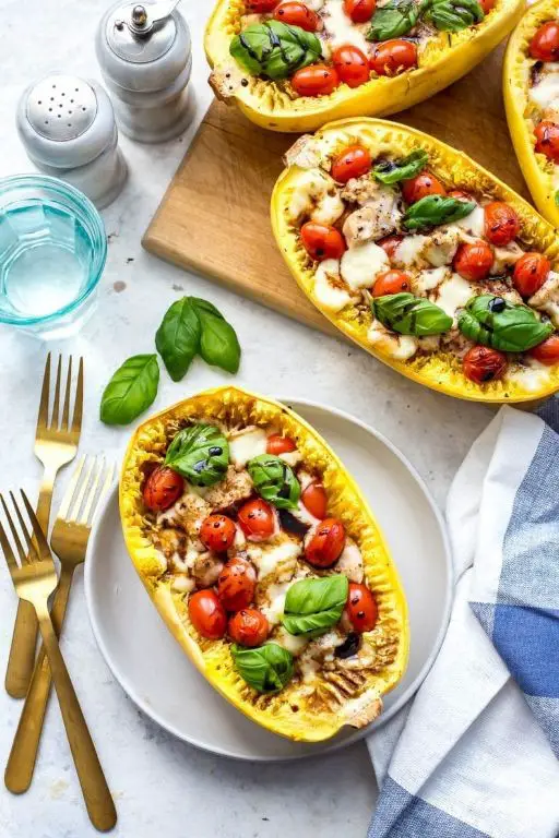 Balsamic Glazed Chicken Spaghetti Squash