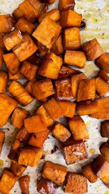 Balsamic Glazed Sliced Sweet Potatoes