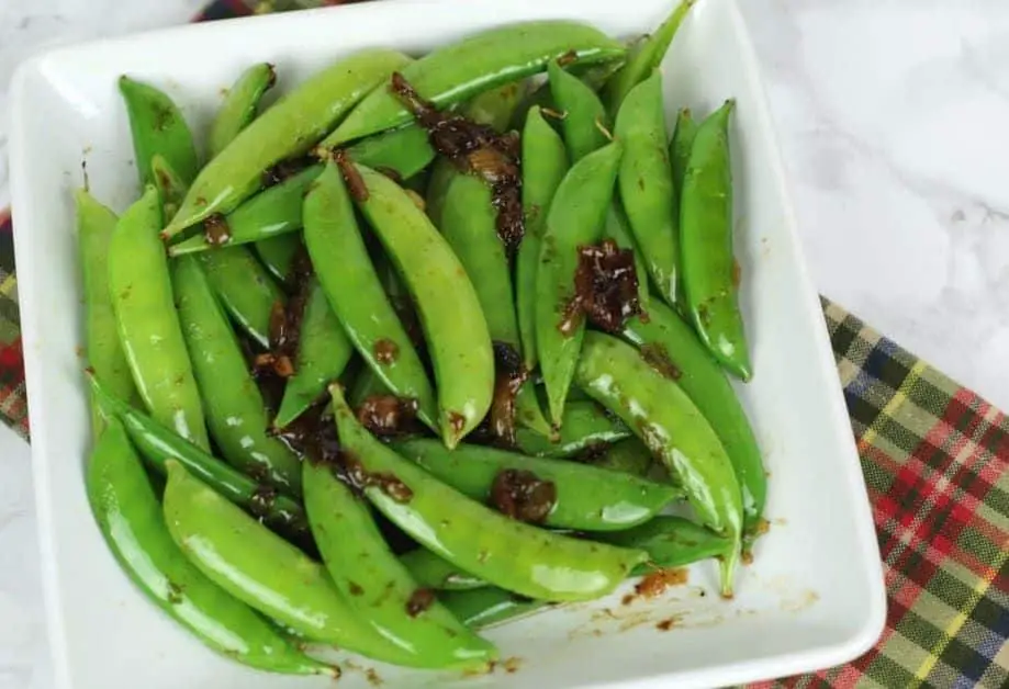 Balsamic Glazed Snap Peas