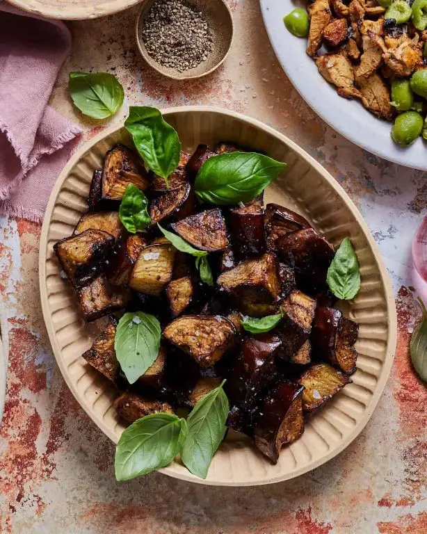 Balsamic Roasted Mini Eggplant