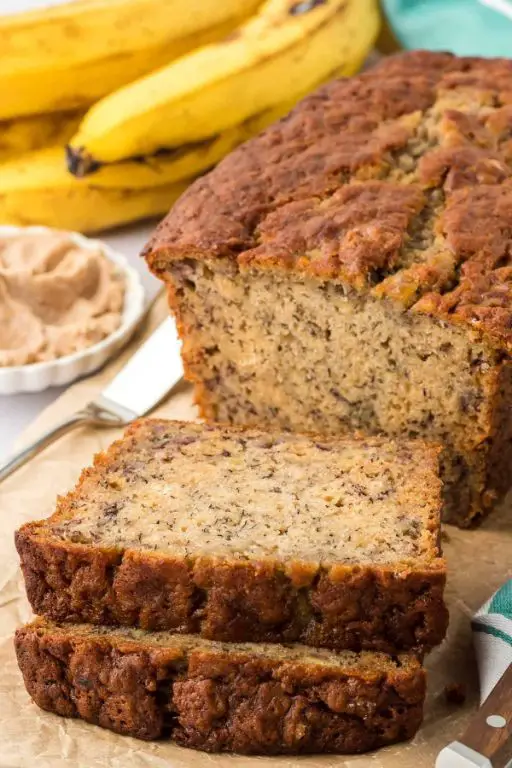 Banana Caramel Sour Cream Bread