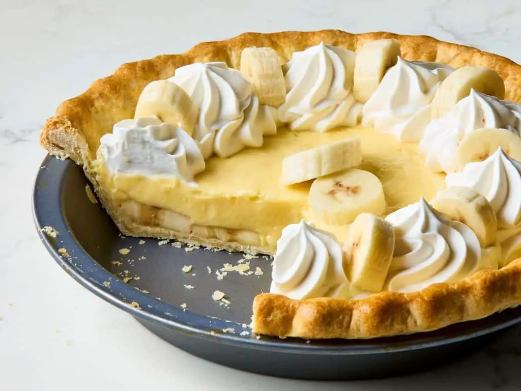 Banana Cream Single Crust Pie