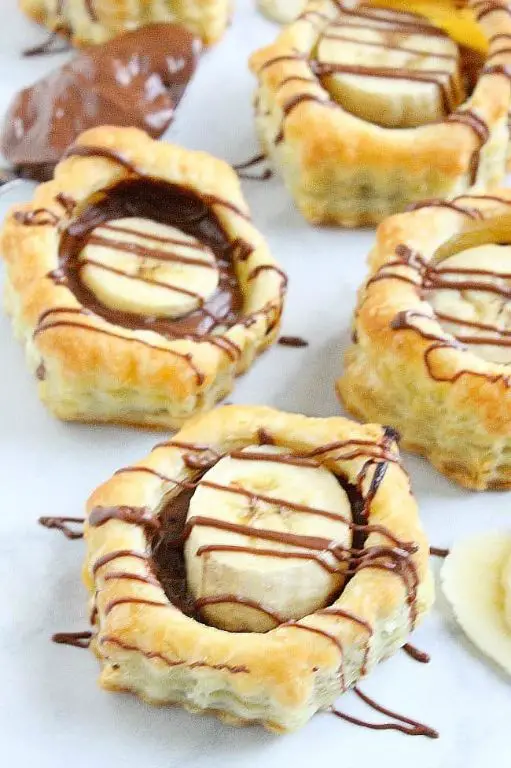 Banana Nutella Puff Pastry Danish