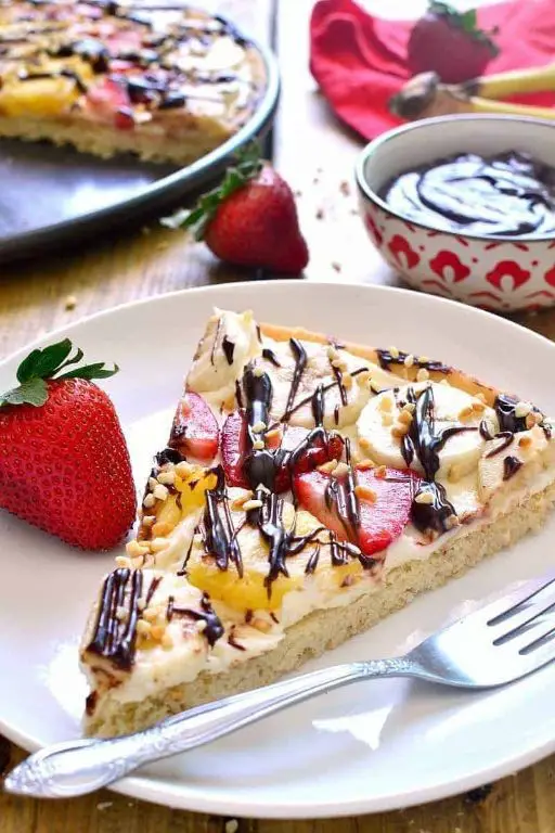 Banana Split Cookie Pizza