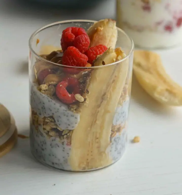 Banana Split Parfait with Granola Layers