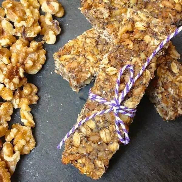 Banana Walnut Chia Seed Bars