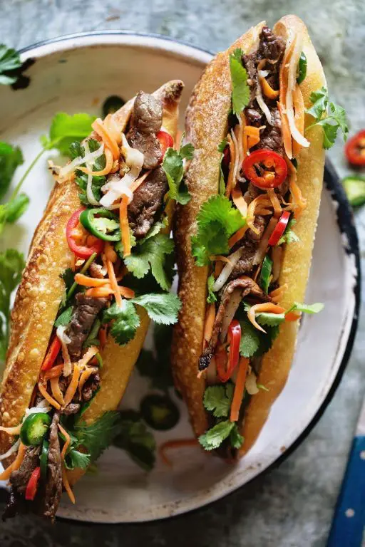 Banh Mi Bo (Vietnamese Beef Sandwich)