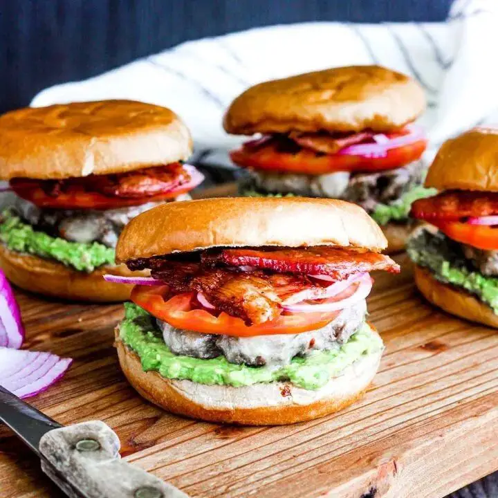 Banza Burgers with Avocado Spread