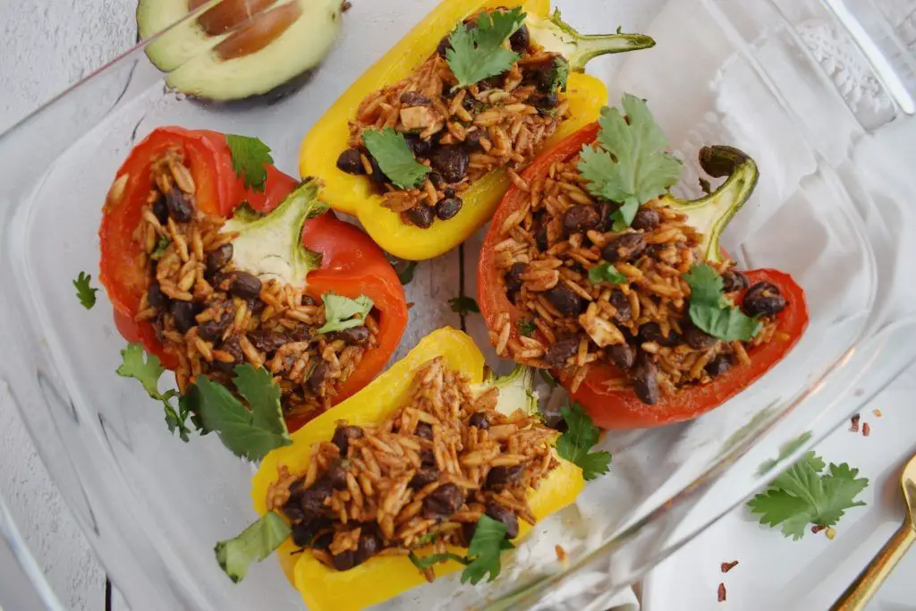 Banza Stuffed Bell Peppers