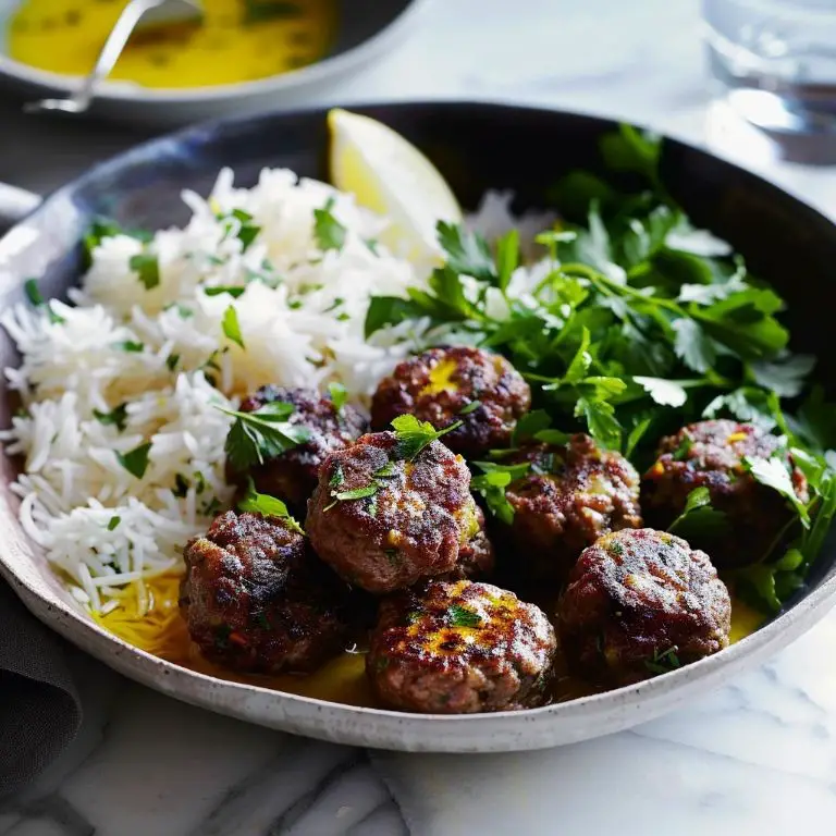 Basmati Rice and Beef Kofta