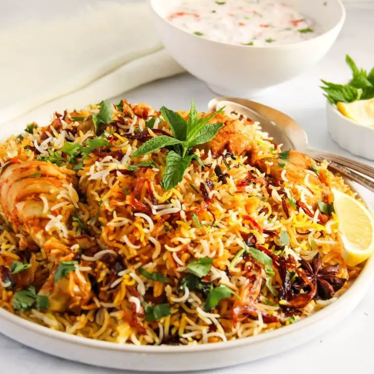 Basmati Rice and Chicken Biryani