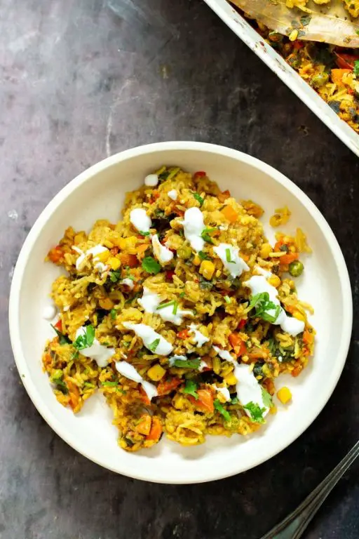 Basmati Rice and Lentil Casserole
