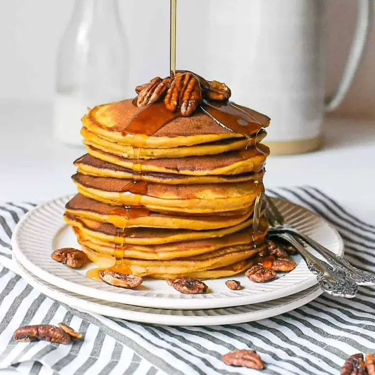 Batata Pancakes with Maple Syrup