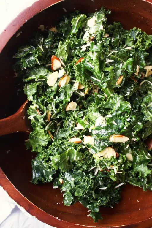 Batata and Kale Salad with Lemon Dressing