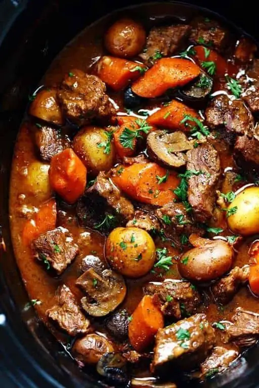 Beef Bourguignon Slow Cooker Recipe