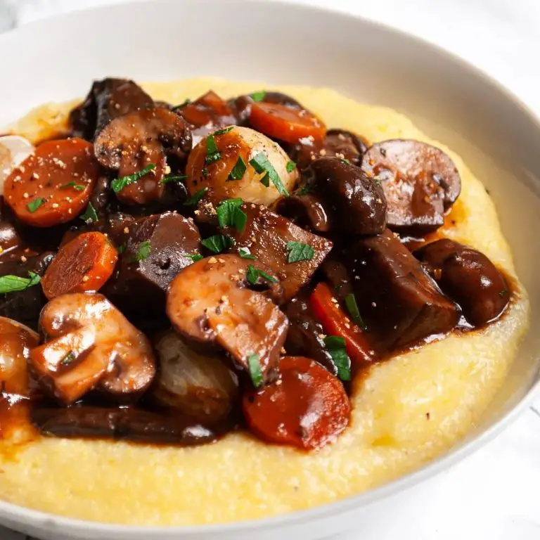 Beef Bourguignon with Mushrooms