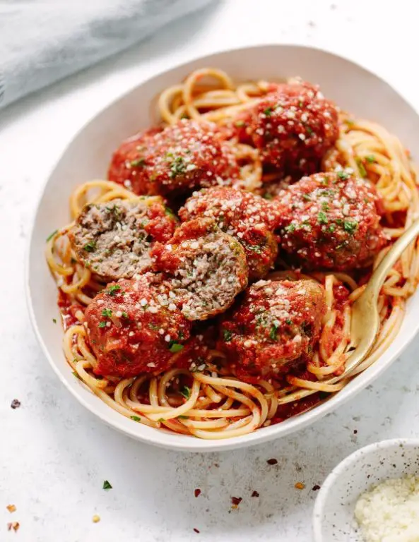 Beef Chuck Meatballs in Tomato Basil Sauce