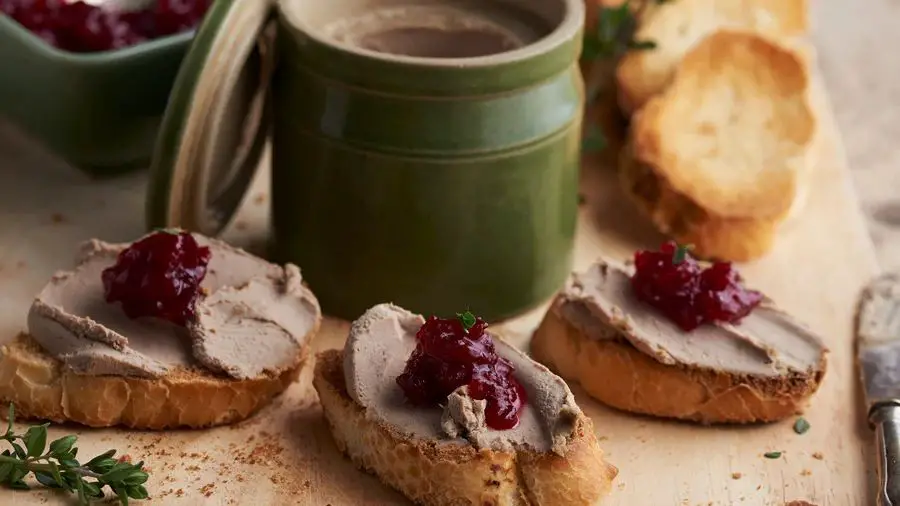 Beef Heart Pâté with Cranberry Compote