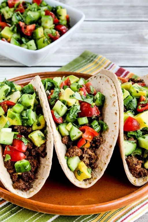 Beef Heart Tacos with Spicy Avocado Salsa