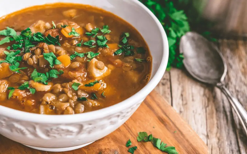 Beef Heart and Lentil Soup