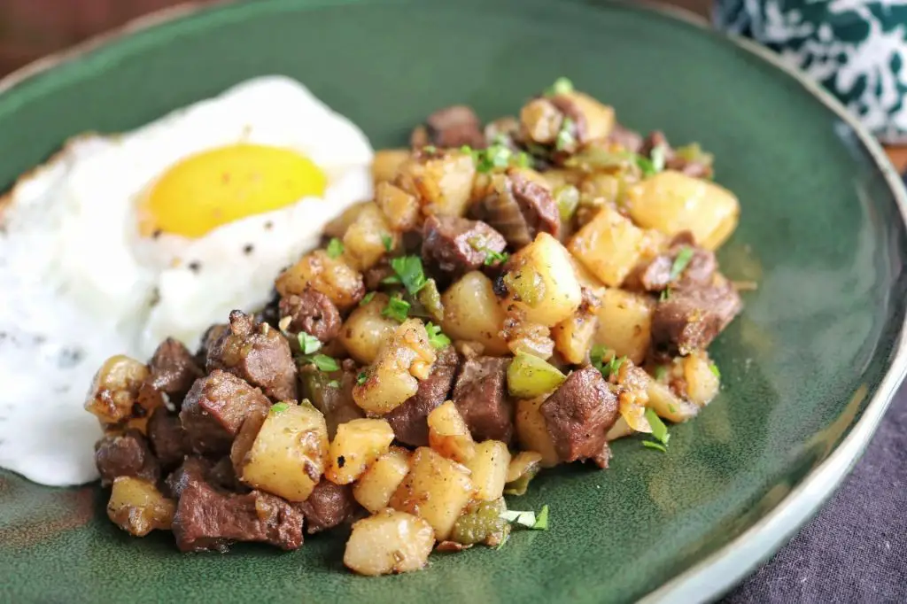 Beef Heart and Potato Hash