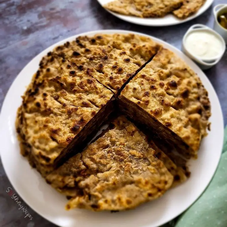 Beef Keema Stuffed Parathas