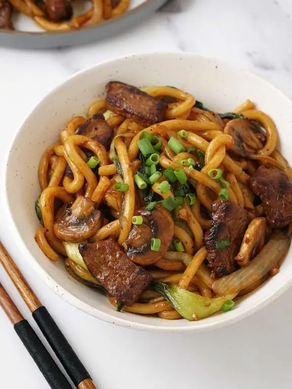 Beef Lo Mein with Udon Noodles