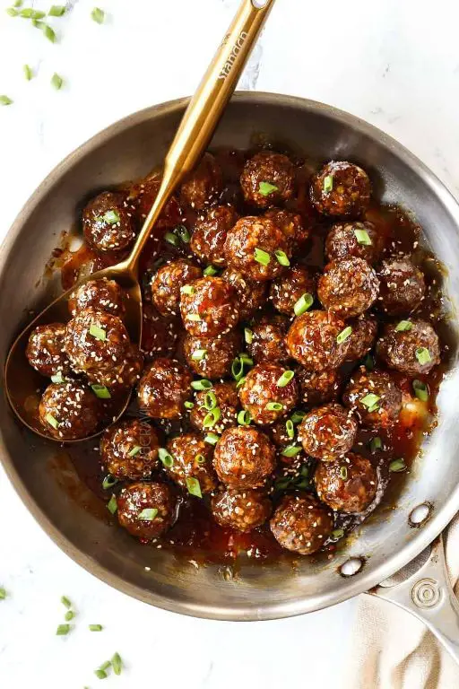 Beef Meatballs in Teriyaki Glaze