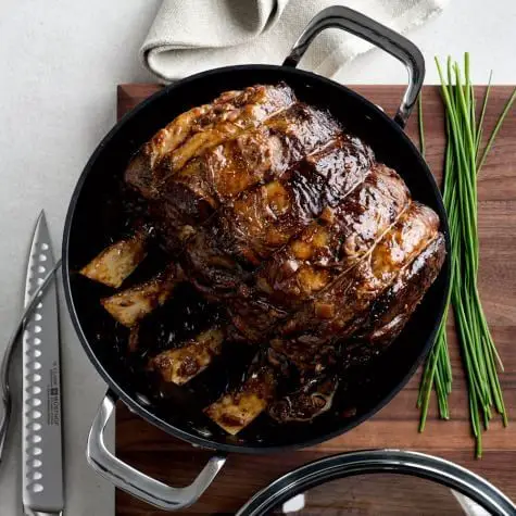 Beef Rib Roast with Balsamic Glaze