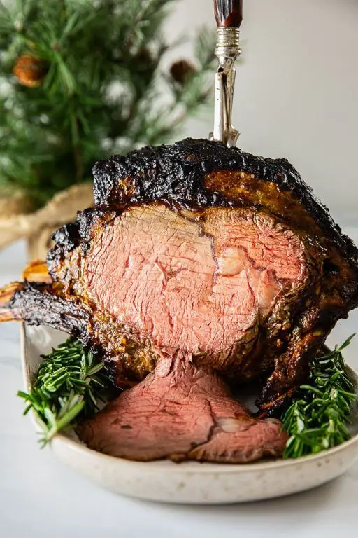 Beef Rib Roast with Dijon Mustard Glaze