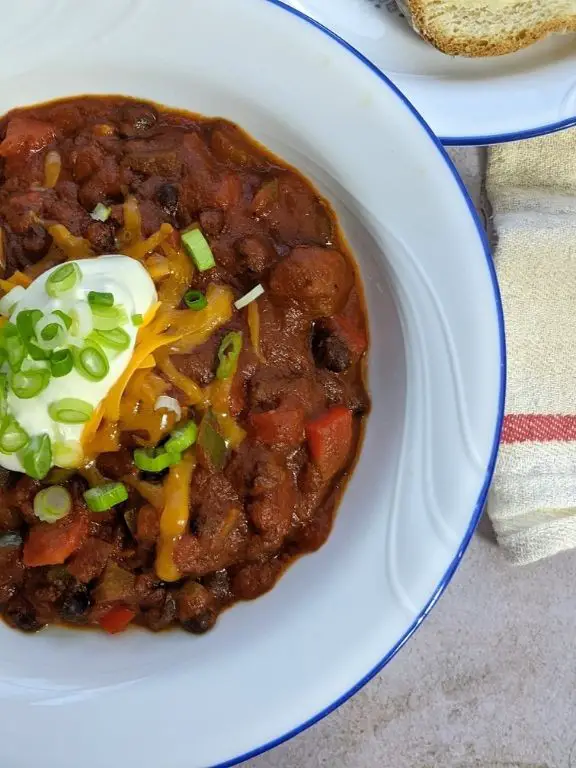 Beef Sausage and Black Bean Chili