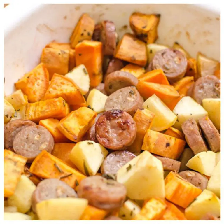 Beef Sausage and Sweet Potato Casserole