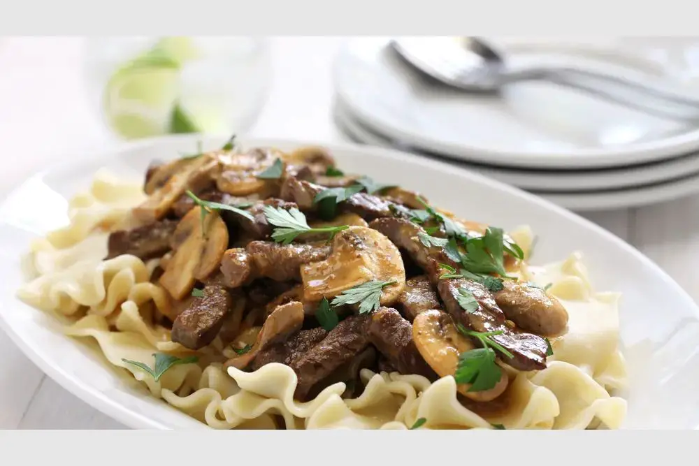 Beef Stroganoff with Creme Fraiche
