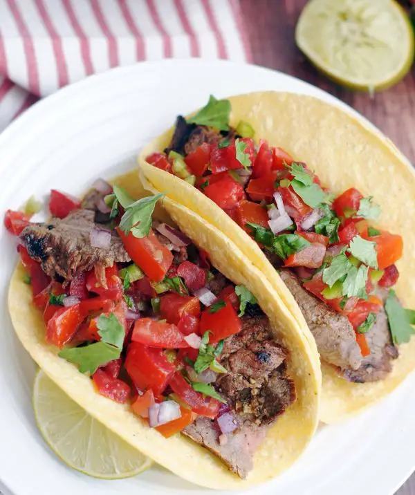 Beef Tacos with Fresh Pico de Gallo