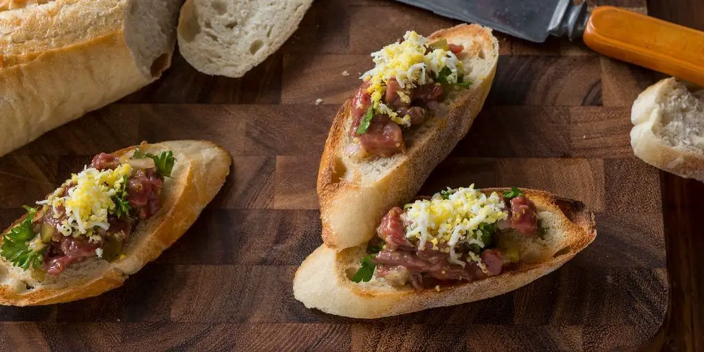 Beef Tartare Crostini